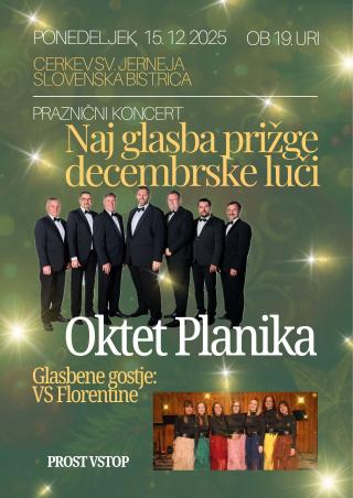 Praznični koncert: Naj glasba prižge decembrske luči