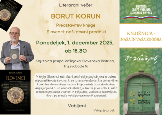 Literarni večer: Borut Korun