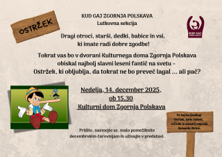 Lutkovna predstava Ostržek