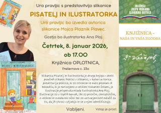 Ura pravljic s predstavitvijo slikanice: Pisatelj in in ilustratorka