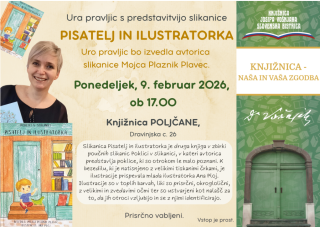 Ura pravljic s predstavitvijo slikanice: Pisatelj in ilustratorka