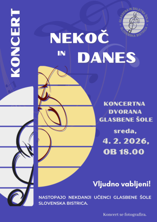 Koncert: Nekoč in danes