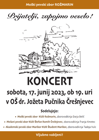 PRIJATELJI, ZAPOJMO VESELO! - KONCERT MPZ ROŽMARIN