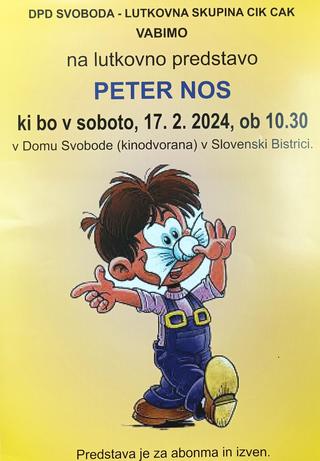 LUTKOVNA PREDSTAVA: PETER NOS