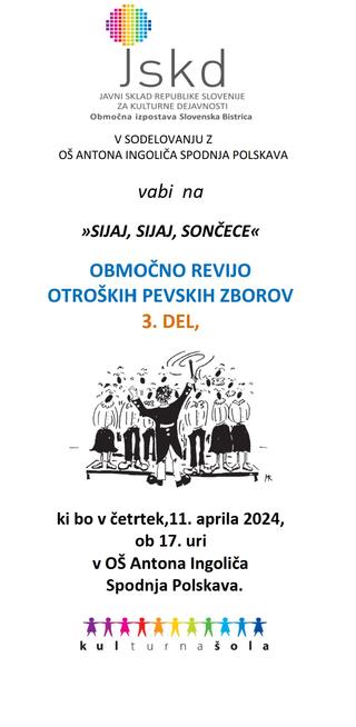 OBMOČNA REVIJA OTROŠKIH PEVSKIH ZBOROV 3.del