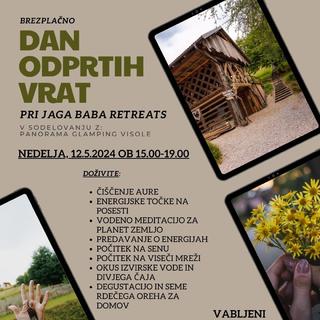 DAN ODPRTIH VRAT - GLAMPING VISOLE