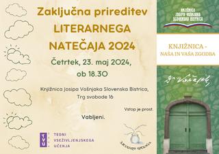 Zaključna prireditev literarnega natečaja