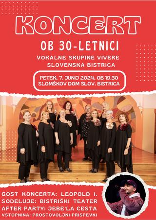 Koncert ob 30. letnici vokalne skupine Vivere