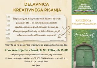 Delavnica kreativnega pisanja