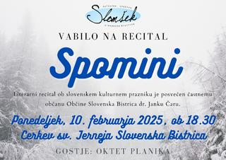 Recital SPOMINI