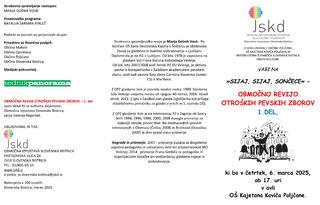 Območna revija otroških pevskih zborov  SIJAJ, SIJAJ SONČECE 1.del