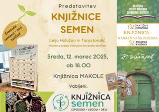 Predstavitev KNJIŽNICE SEMEN z Janjo Halužan in Tanjo Jakolič