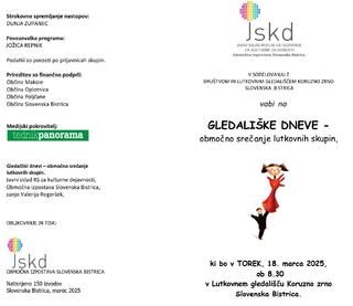 Gledališki dnevi - območno srečanje lutkovnih skupin