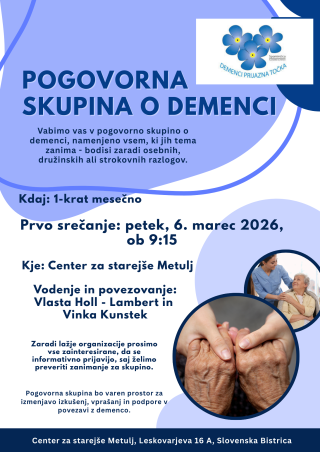 Pogovorna skupina o demenci