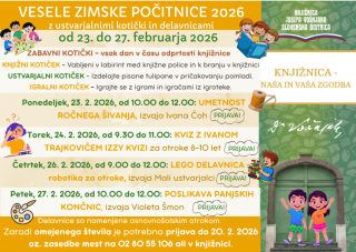Vesele zimske počitnice 2026